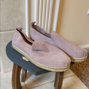 Toms Mauve Espadrille Slip-Ons